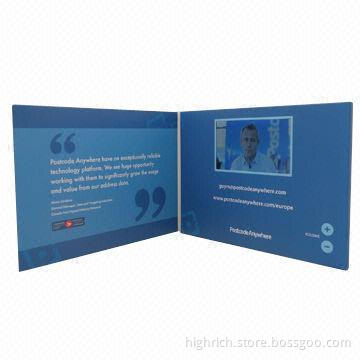 4.3-inch LCD screen video brochure greeting card